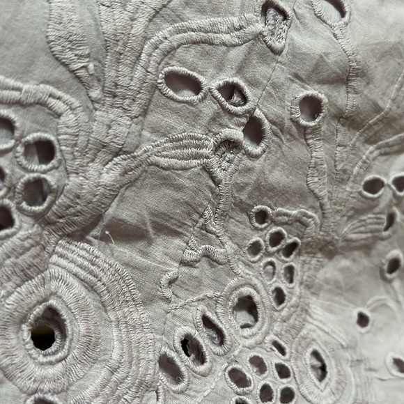 Soft Surroundings Eyelet Nightgown Maxi Dress 3X Purple 100% Cotton - Picture 11 of 11